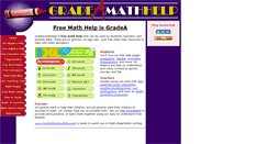 Desktop Screenshot of gradeamathhelp.com